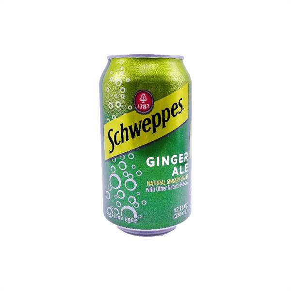 Schweppes Ginger Ale Soda Caffeine Free Imported